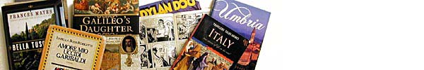 All kinds of books about Italy